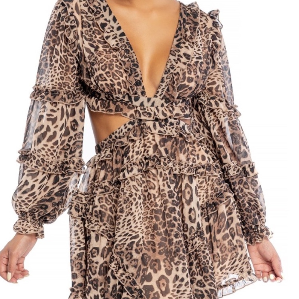 *New* Leopard Queen Ruffle Mini Dress - Picture 7 of 7